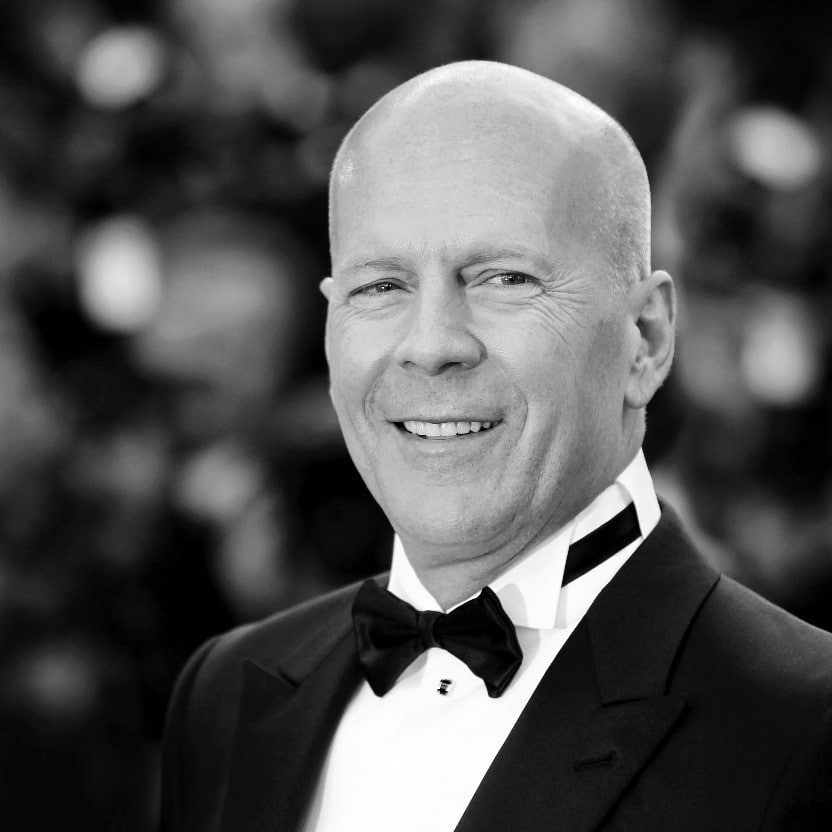 Bruce Willis in a tuxedo